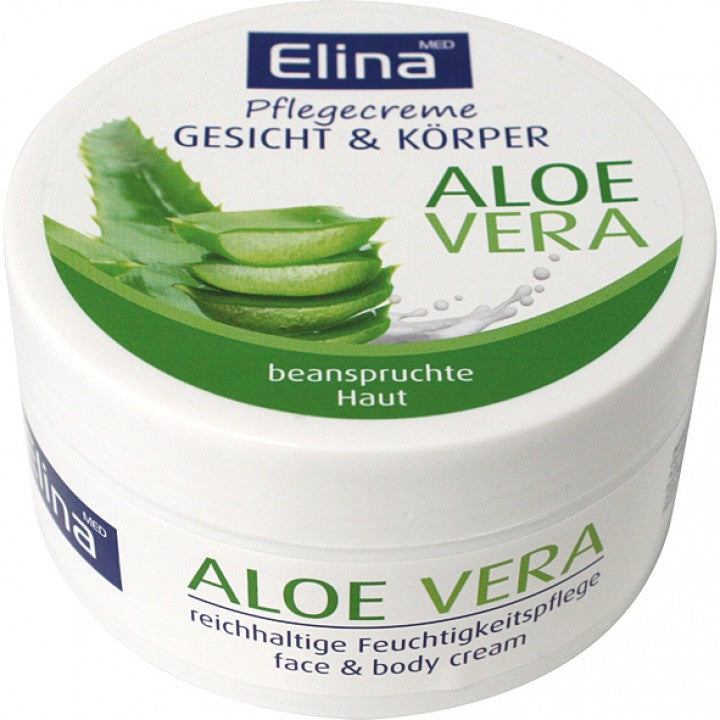 Elina Aloe vera kremas veidui ir kūnui su alavijo ekstraktu, 150ml