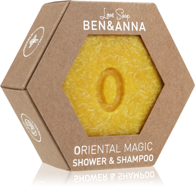 BEN&ANNA ORIENTAL MAGIC, kietas šampūnas ir dušo želė 60 g.