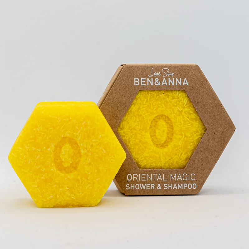 BEN&ANNA ORIENTAL MAGIC, kietas šampūnas ir dušo želė 60 g.