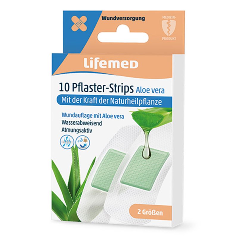 Lifemed pleistrai "Aloe vera" balti 10 vnt.