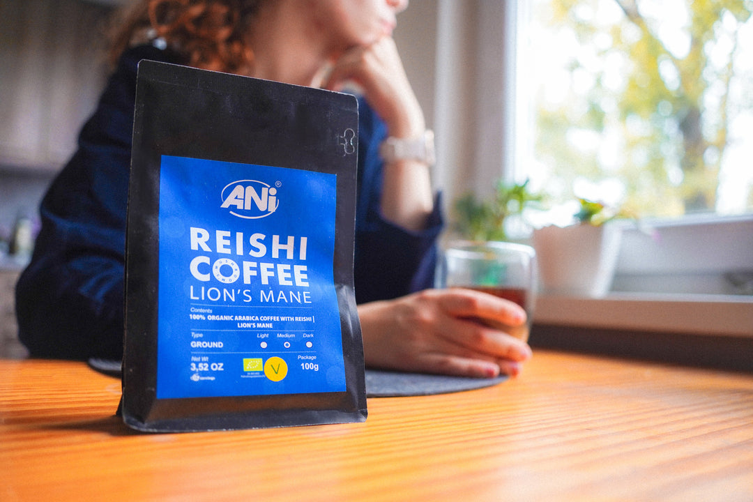 Ground mushroom coffee with Reishi, Lions mane 100g