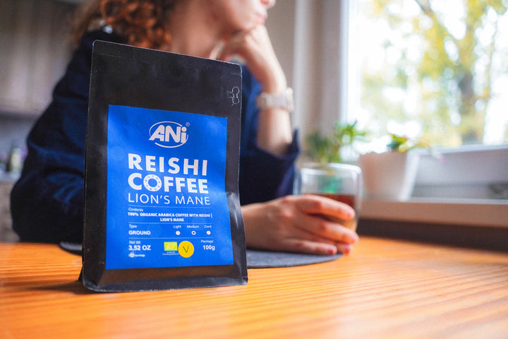 Ground mushroom coffee with Reishi, Lions mane 100g
