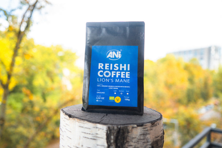 Ground mushroom coffee with Reishi, Lions mane 100g