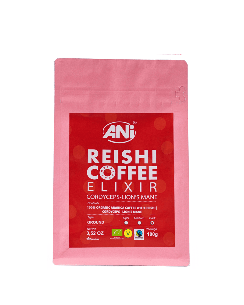 Malta grybų kava su Reishi, Cordyceps ir Lions Mane 100g