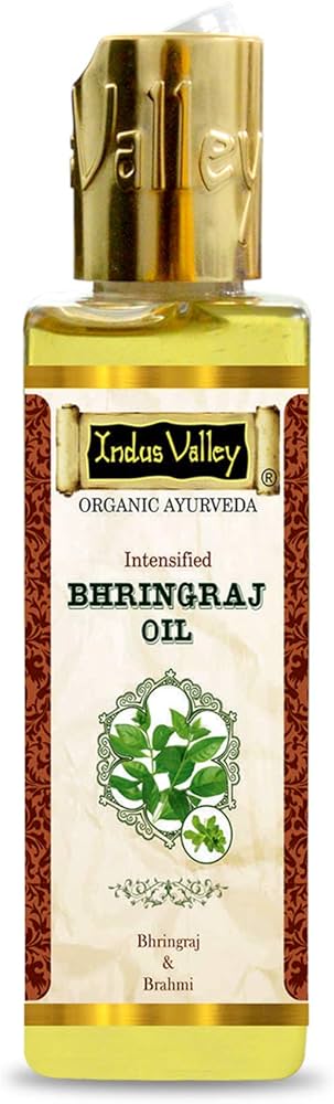 Indus Valley plaukų aliejus "Bhringraj" iš naturalių ingredientų, 100 ml