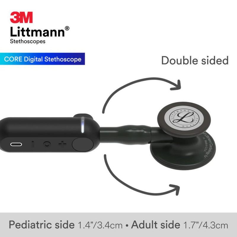 Littmann CORE skaitmeninis stetoskopas, 8490, juodas