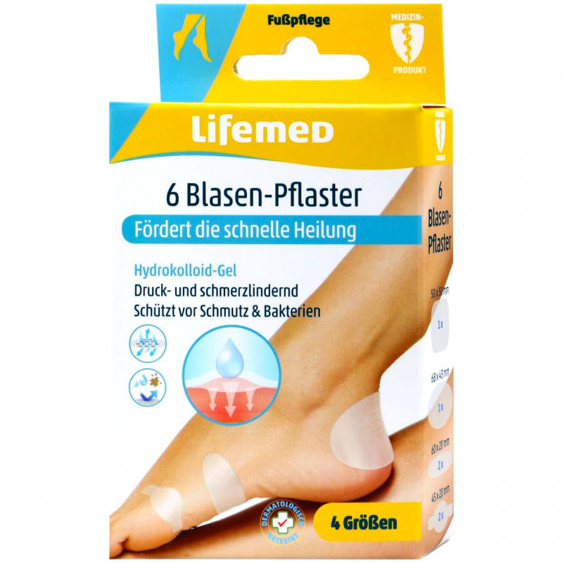 Lifemed pleistrai pūslėms skaidrūs 6 vnt.