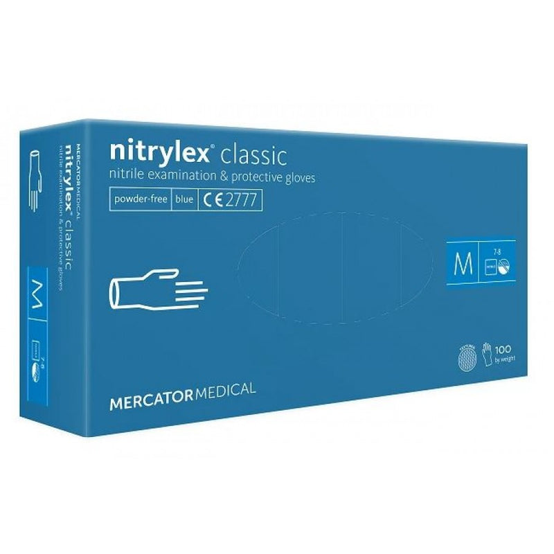 Nitrilo pirštinės Mercator Nitrylex Classic M, 100vnt.