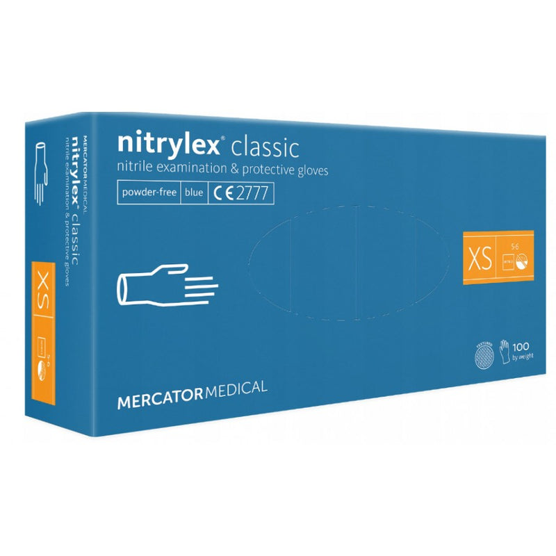 Nitrilo pirštinės Mercator Nitrylex Classic XS, 100vnt.
