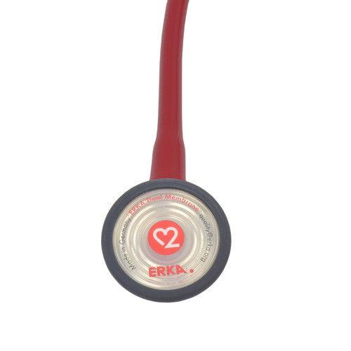 ERKA Sensitive Burgundijos raudonas stetoskopas