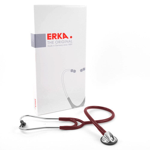 ERKA Sensitive Burgundijos raudonas stetoskopas